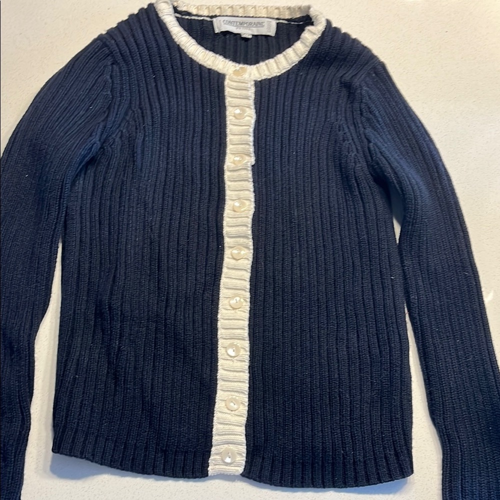 Contemporaine petite by simons sweater cardigan